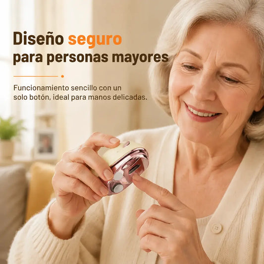 💅 Cortaúñas eléctrico 2 en 1 con pulidor de uñas 🌟