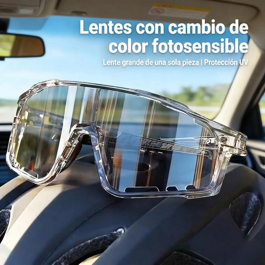 Lentes Inteligentes Fotocromáticos "Pro-Vision": Adaptación UV Automática y Anti-Viento